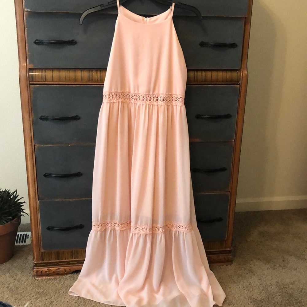 Girls Blush Colored Dress